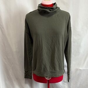 Dark Olive Cowl Neck Women's Sweater XS241